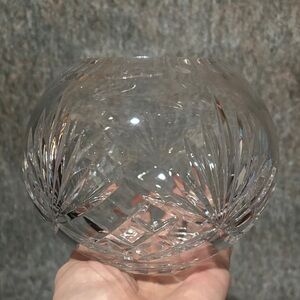 1980’s Rogaska Clear Cut Crystal Glass Decorative Bowl